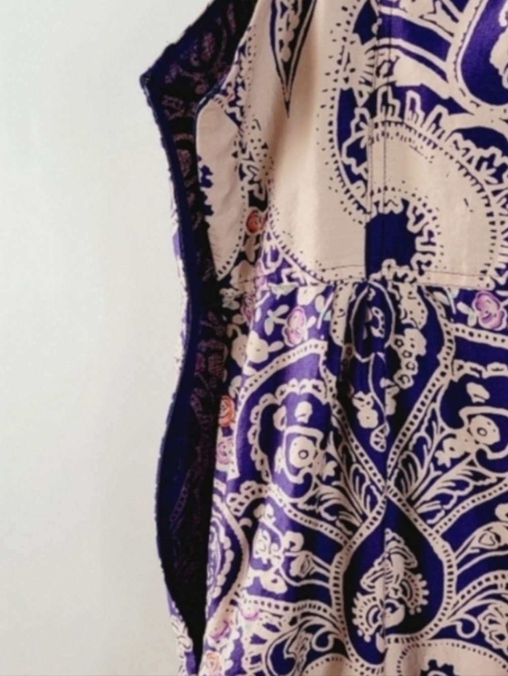FREE PEOPLE Folklore Embellished Neckline Purple Dress Size 10 - Picture 5 of 8